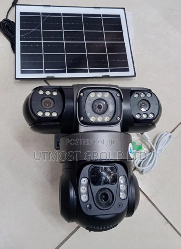 V380 Pro New 3 Lens and 3 Screens 4g PTZ Camera Security