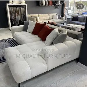 Pure White 5 Seater Bubble Sofa