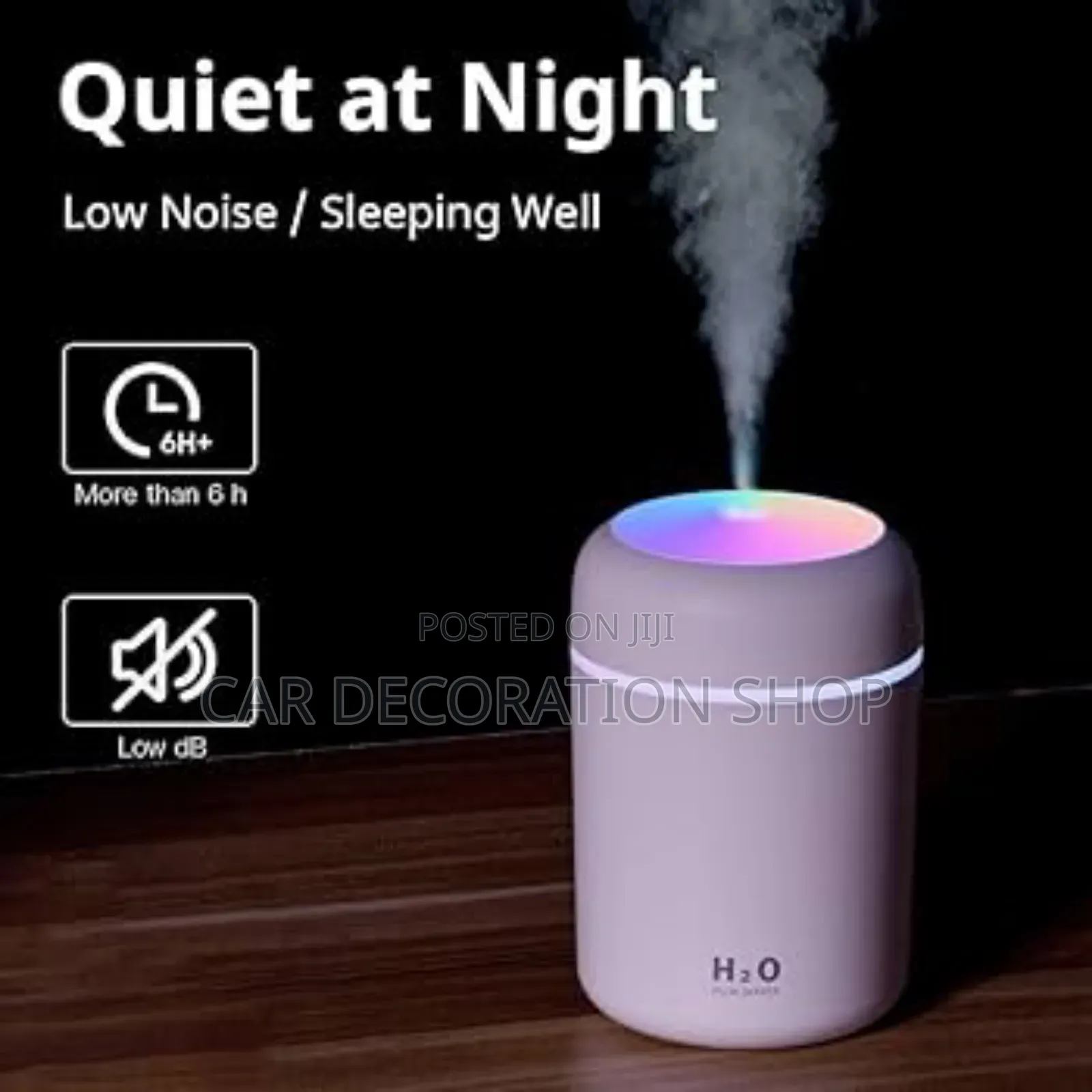 Cool Mist 130ml Mini Humidifier Air Usb Aroma Diffuser