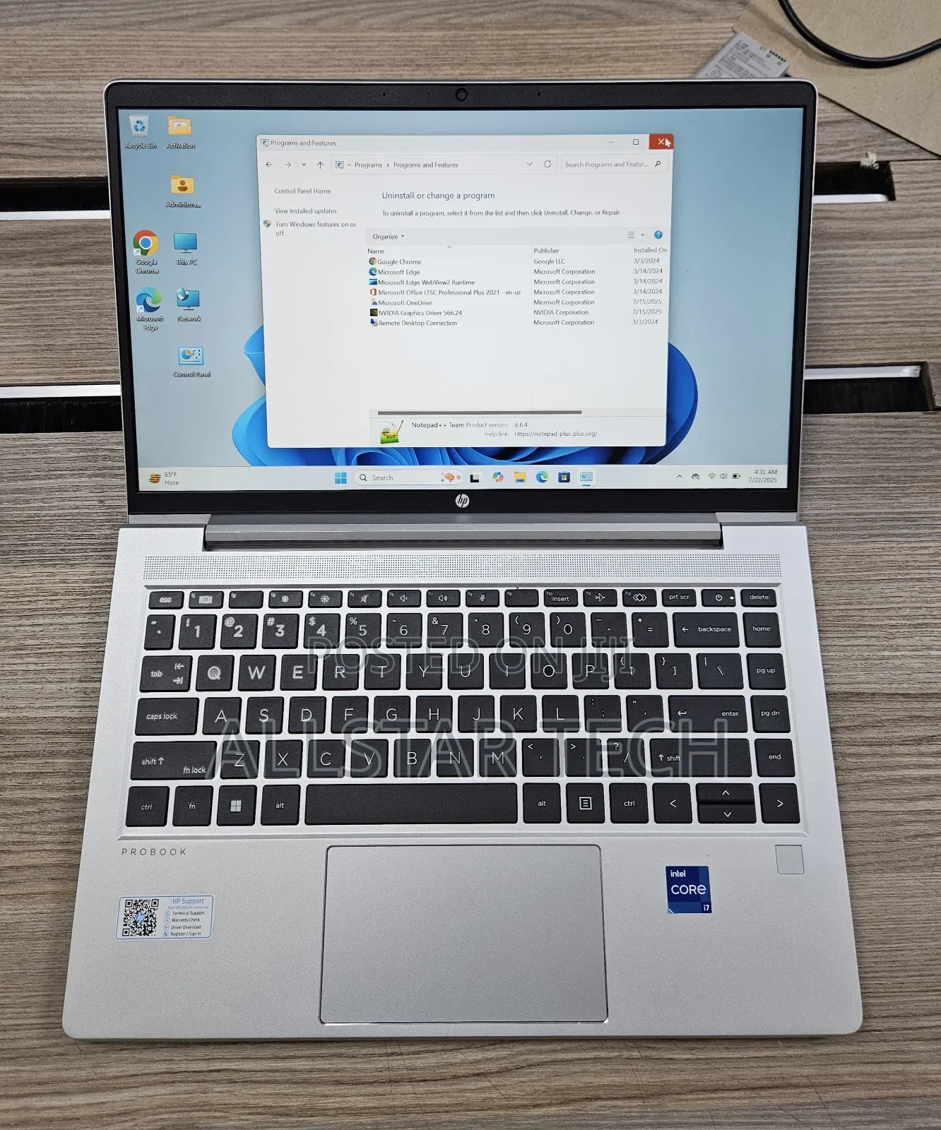 Laptop HP ProBook 440 G9 16GB Intel Core I7 SSD 512GB