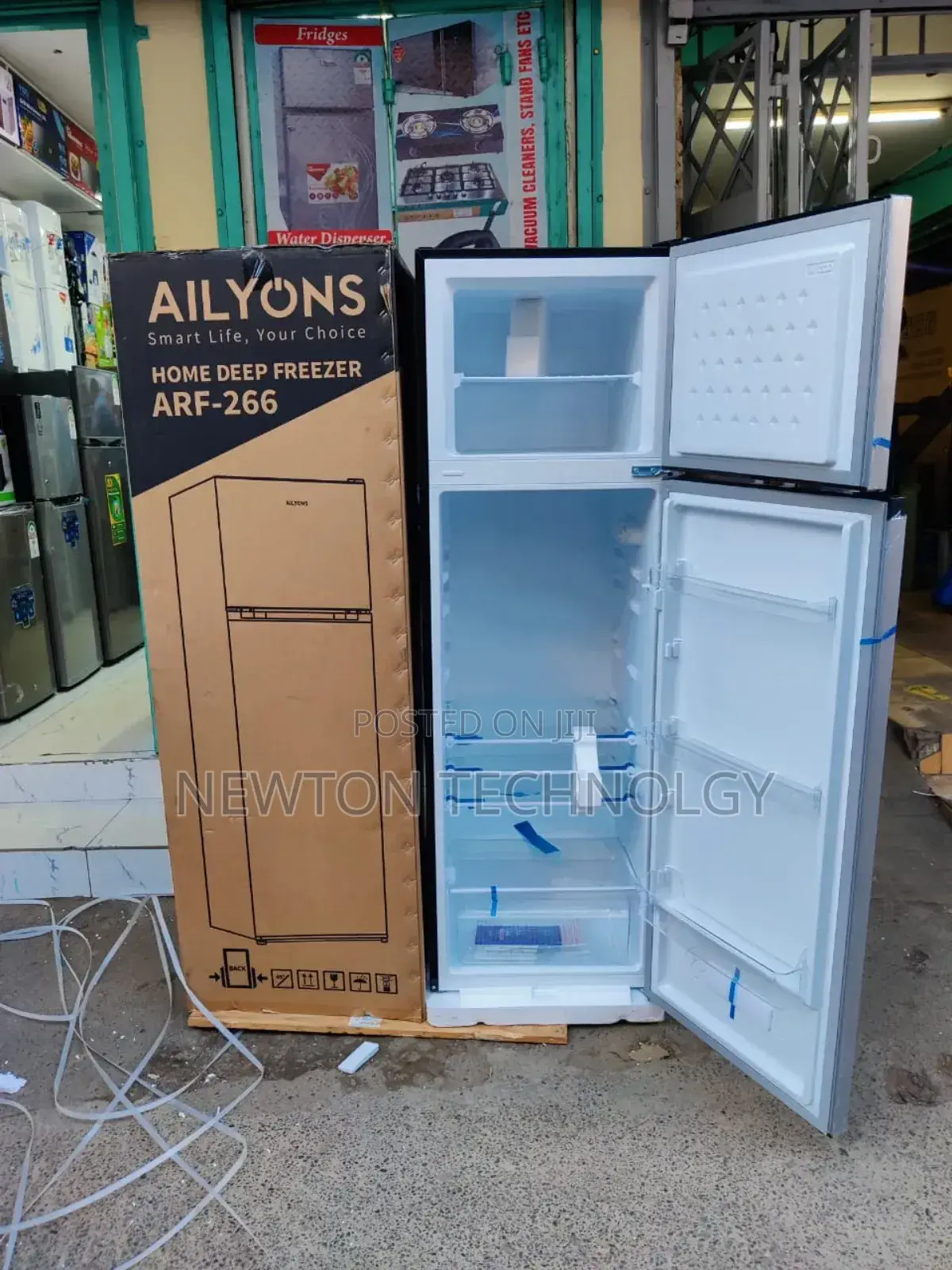 *Ailyons Double Door Fridge 266litres