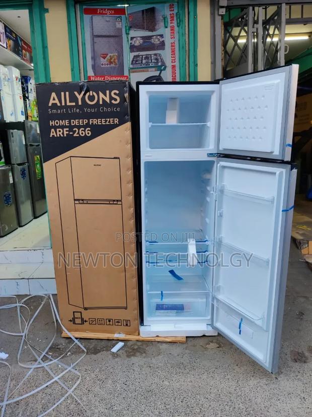 *Ailyons Double Door Fridge 266litres