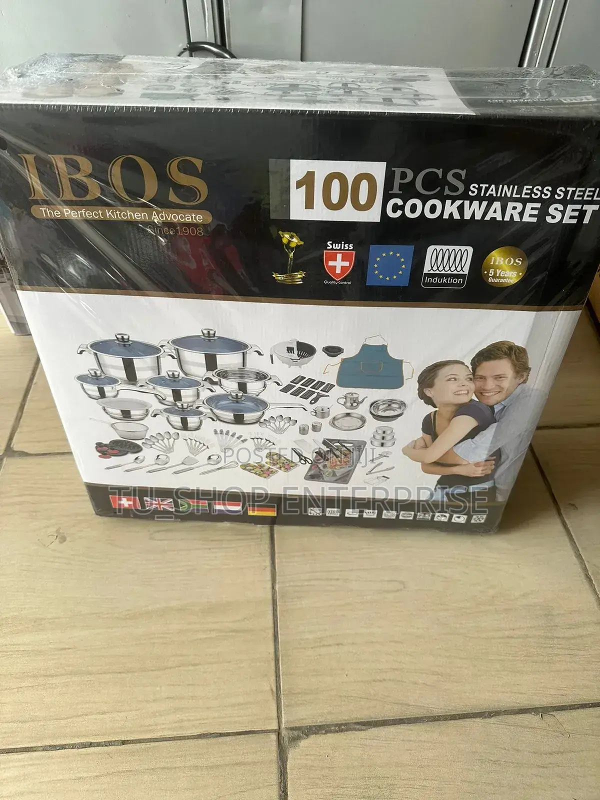 100 PCS Stainless Steel Cookware Set