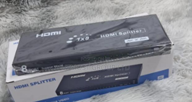 Original Aluminum Alloy Hdmi 1x8 Splitter 1in 8out Splitte