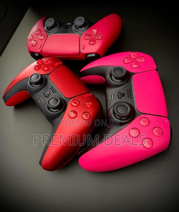 Coloured Ps5 Controllers Combative.