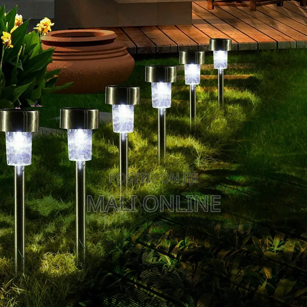 10-pack Solar Led Pathway Stainless Steel Garden Lights
