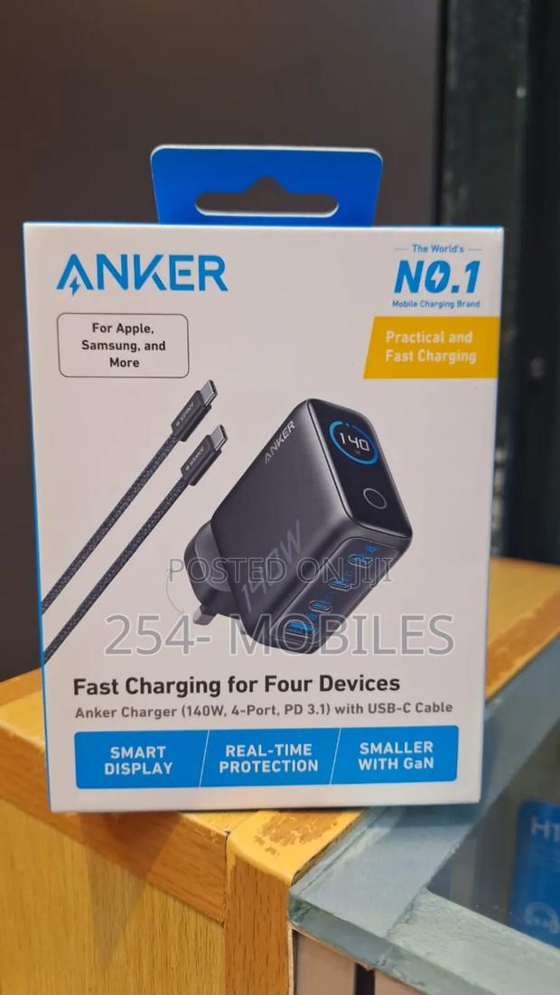 Anker Fast Charger (140w, 4-Port, Pd 3.1) - main view