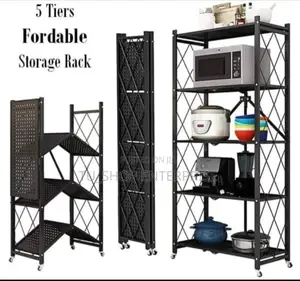 5tier Foldable Kitchen Storage Rack In