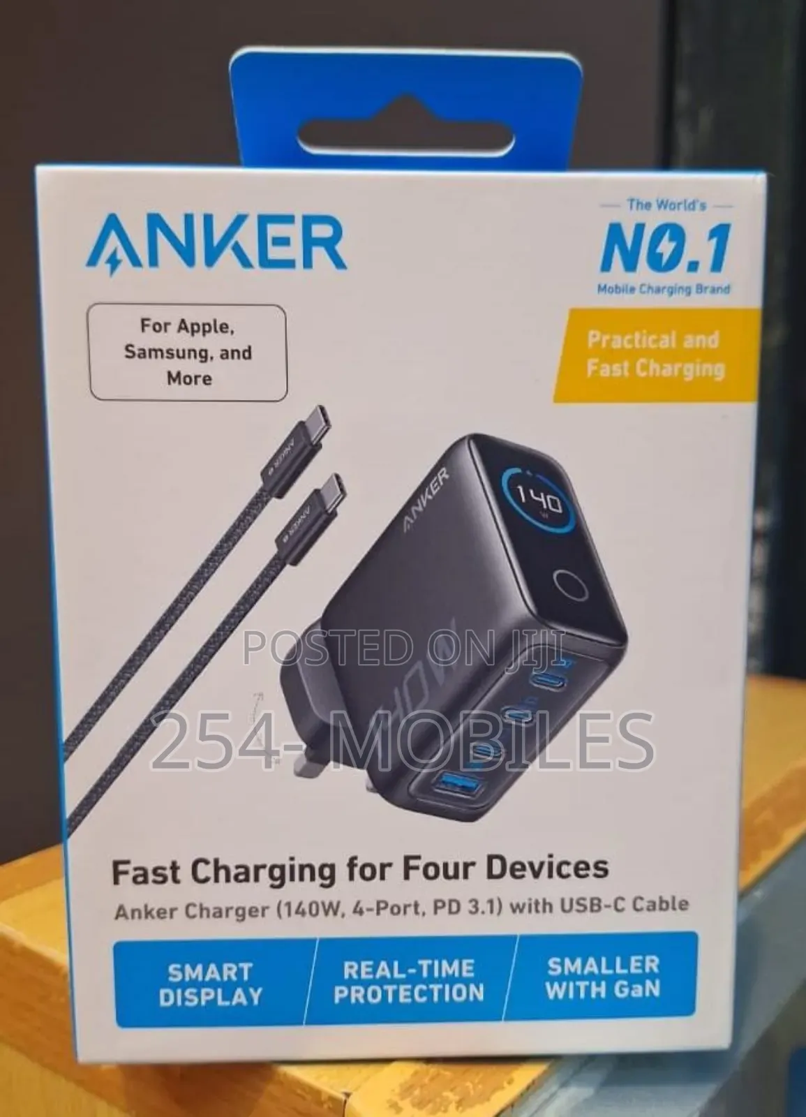 Anker Fast Charger (140w, 4-Port, Pd 3.1)