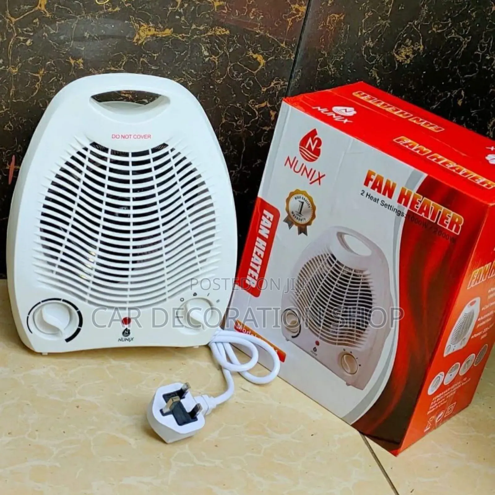 2 Heat Setting Fan Heater