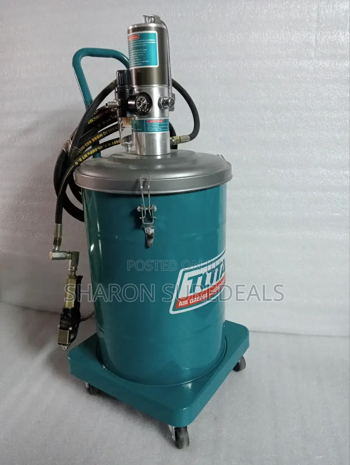 Brand New Pneumatic Grease Bucket/Total 30l