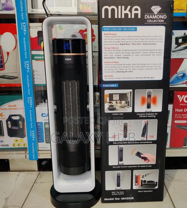 *Mika Tower Heater With Remote, Fan,Tilt and Oscillation