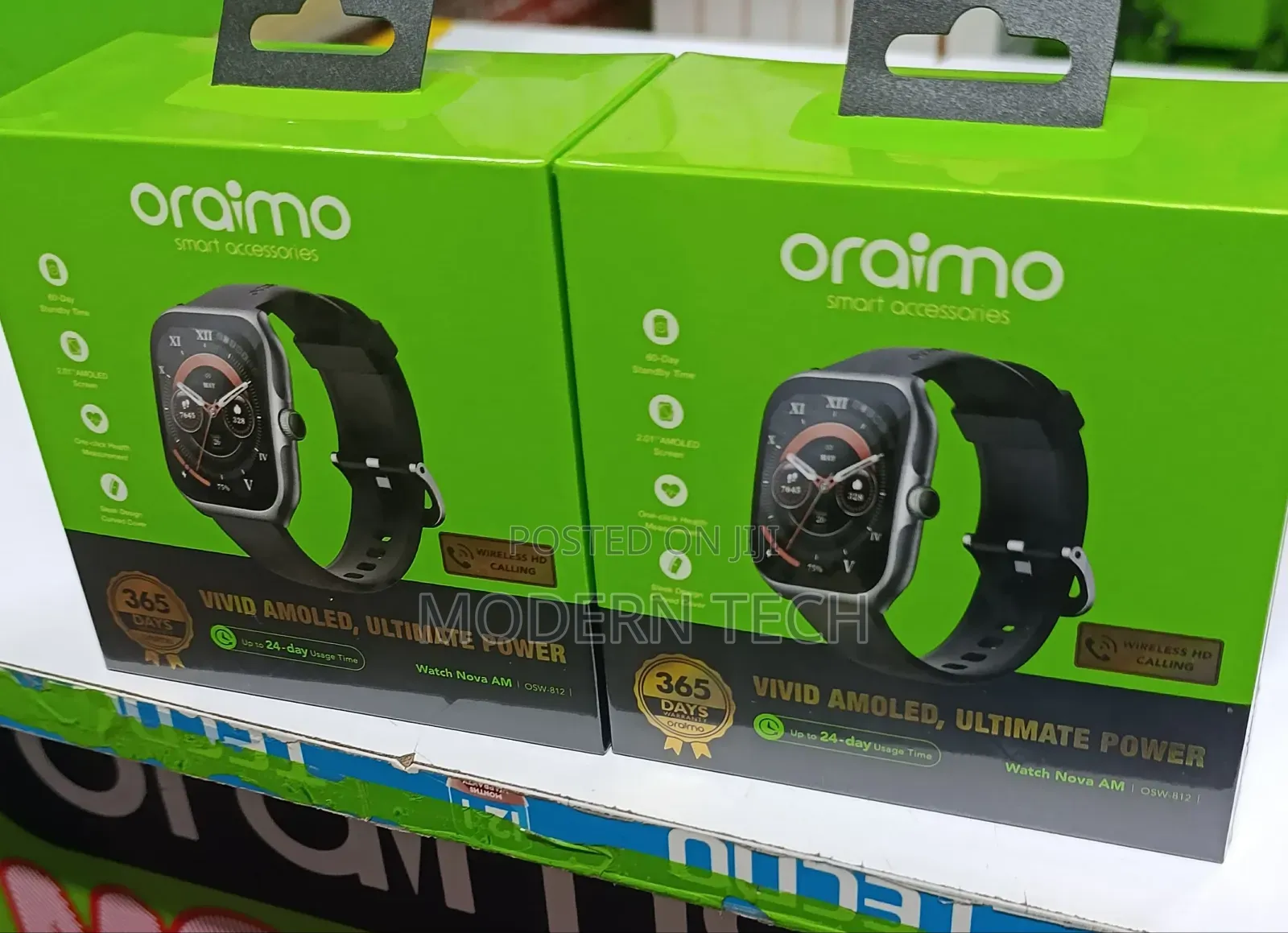 Oraimo Watch Nova Am Amoled Screen Curved Cover Smart Watch
