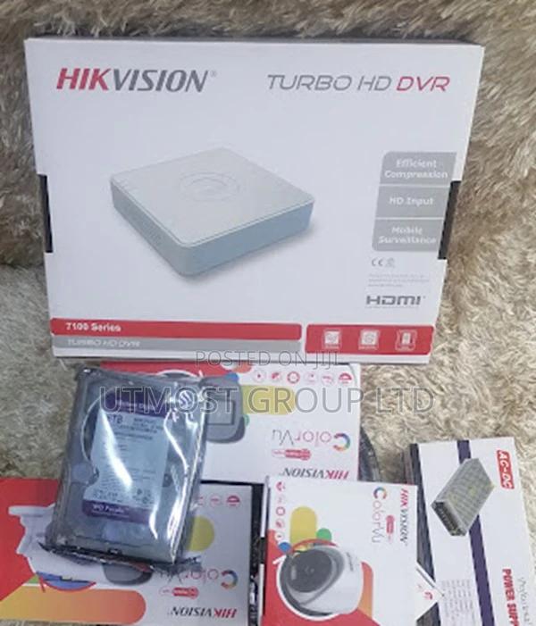 2mp 4 Hikvision Colorvu CCTV Cameras Kit - main view