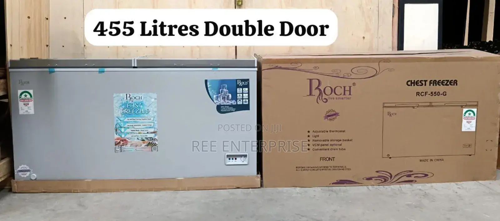 455 Litres Roch Chest Freezer With Cool Pack
