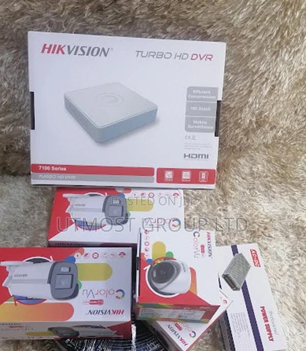 Hikvision CCTV 2mp Colorvu 4 CCTV Cameras Full Kit - main view