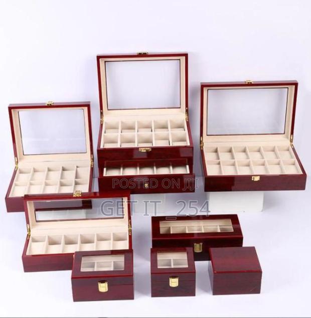 Wooden Watch Organizer/Storage Box - main view