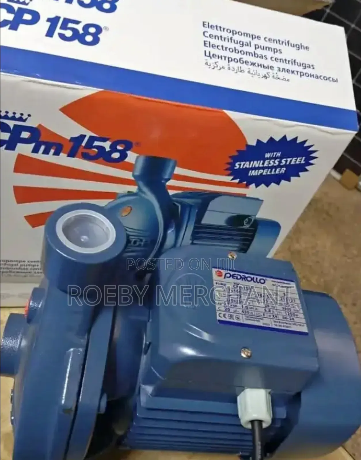 CPM 158 Pedrollo 1hp Water Pump/Booster Water Pump