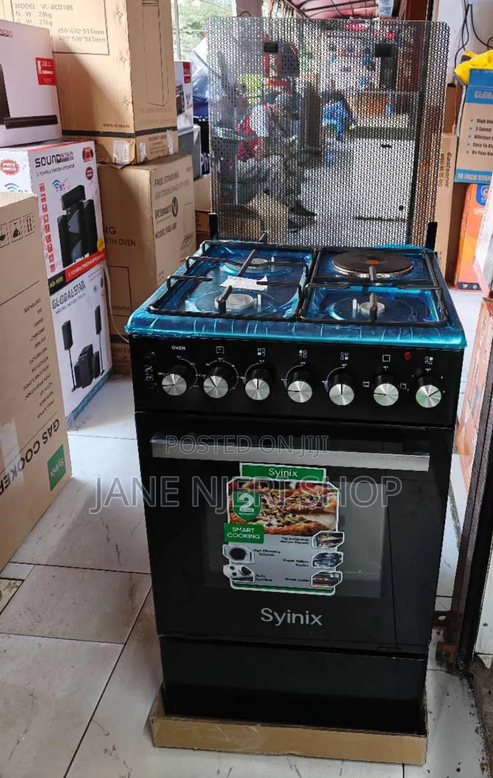 Syinix 50 By 50 Standing Cooker With Electric Oven