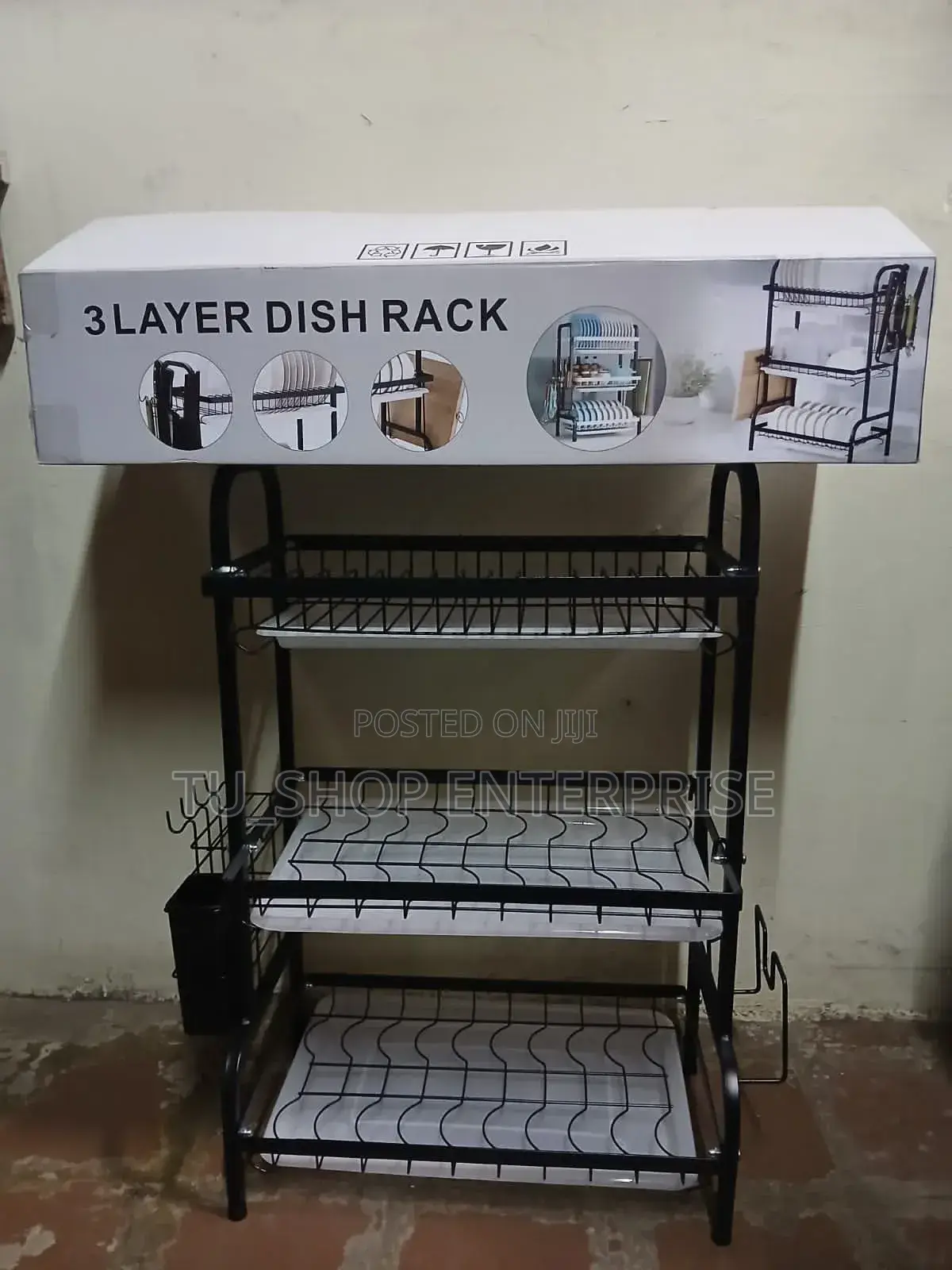 3 Layer Dishrack Advanced Black