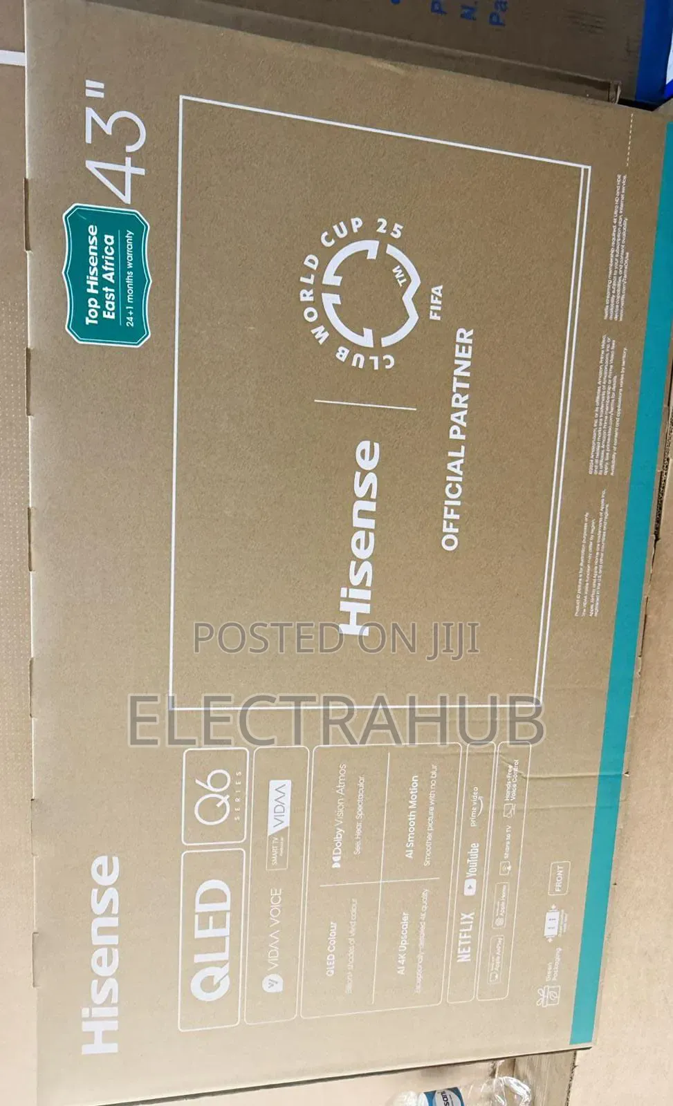 Hisense 43 Inch Qled Q6 Vidaa Smart Tv Brand New Sealed