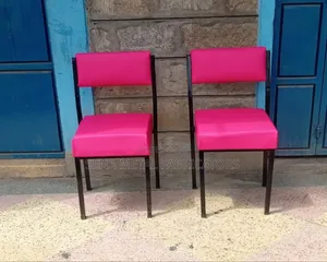 Salon Waiting Chair, Pink Colour.