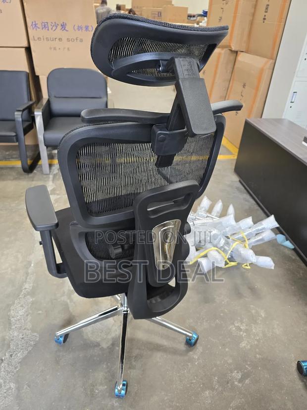 Orthopedic Office Black Chair - thumbnail 2