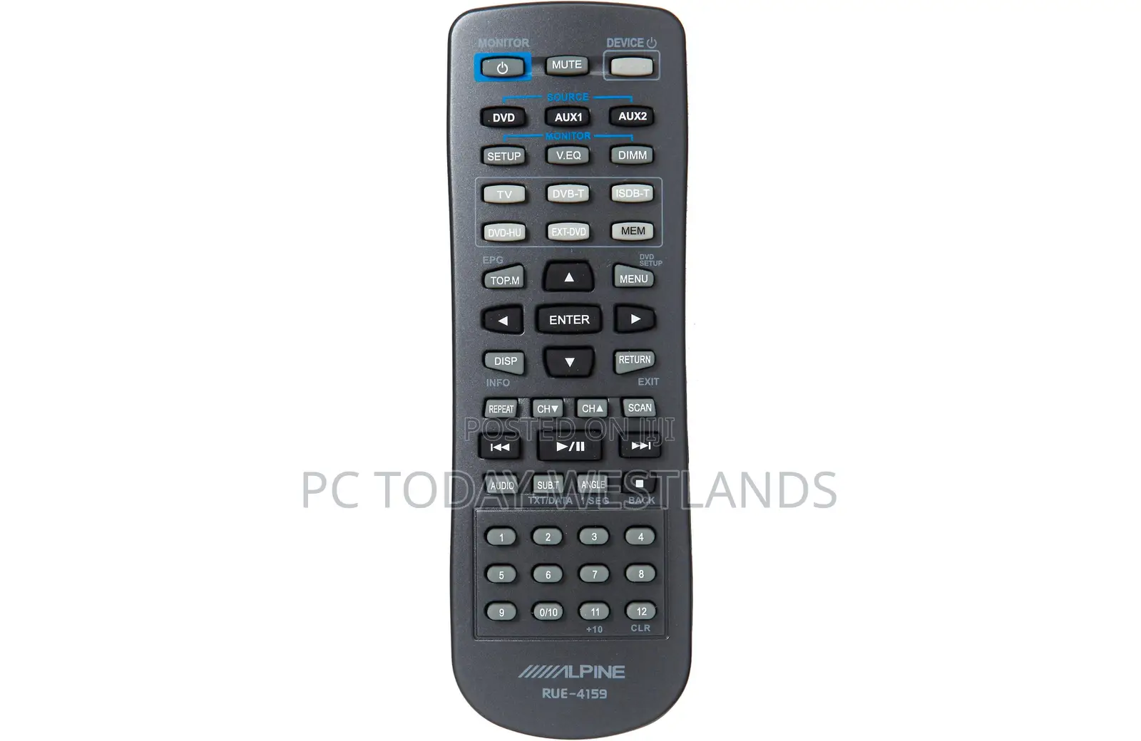 Alpine PKG-Rse3dvd 10.2" Overhead Video Monitor +Dvd Player