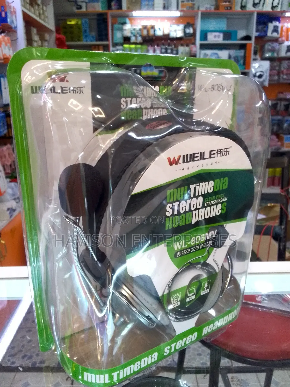 Stereo Headphones With Mic