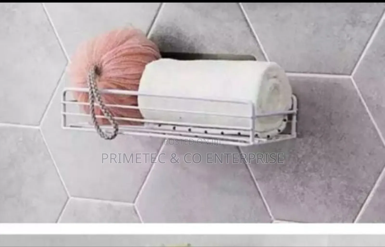 *Metallic Bathroom Organizer.
