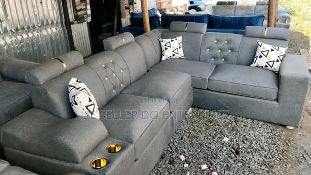 L- Seat Sofa Comfy With Spring Cushions