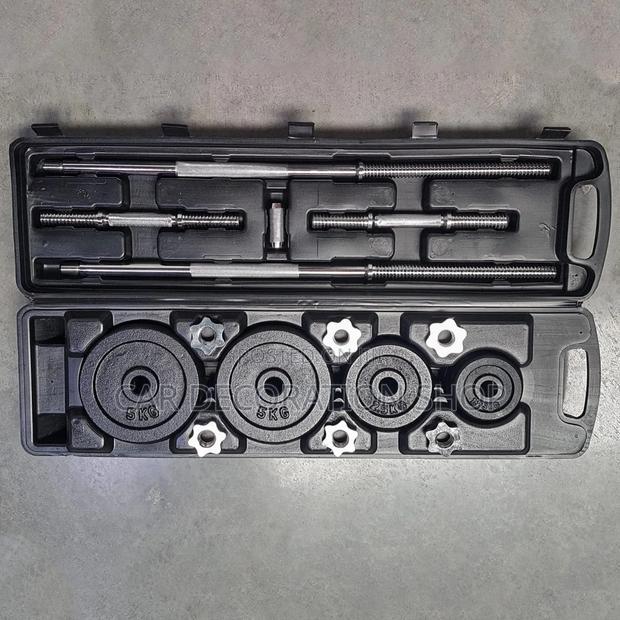 50kg Cast Iron Dumbbell Set Hand Weights - main view