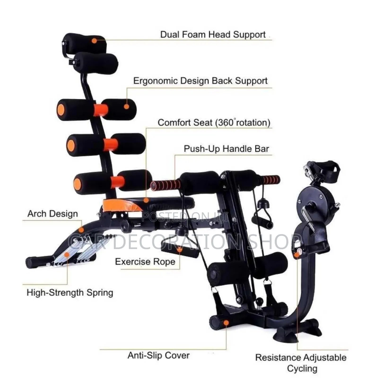 Six Pack Exercise Machine With Pedal