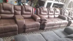 7sester Recliner Leather Sofaset