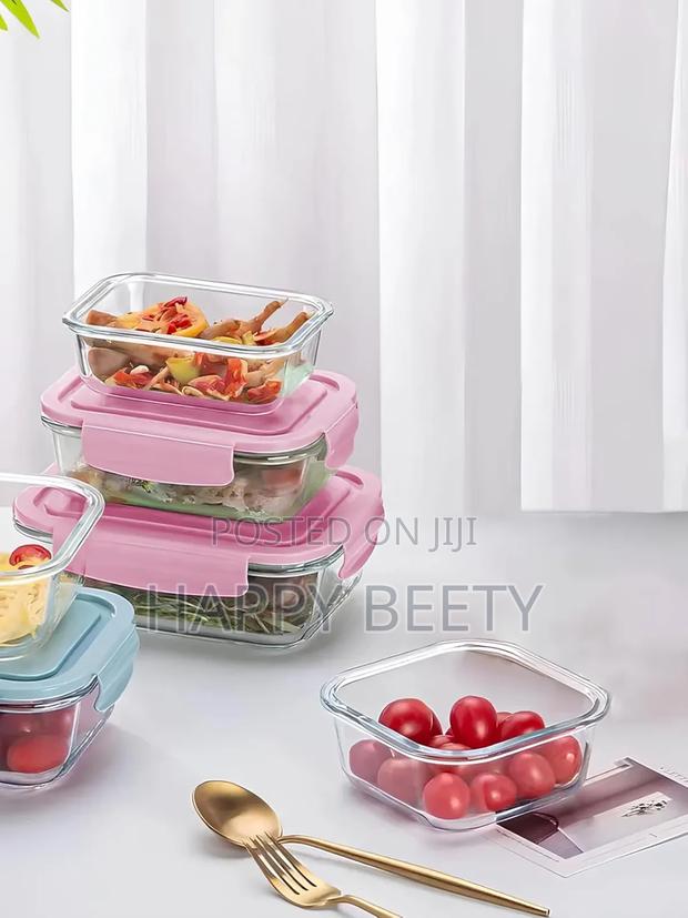 *Borosilicate Glass Food Storage Containers With Lids - thumbnail 2