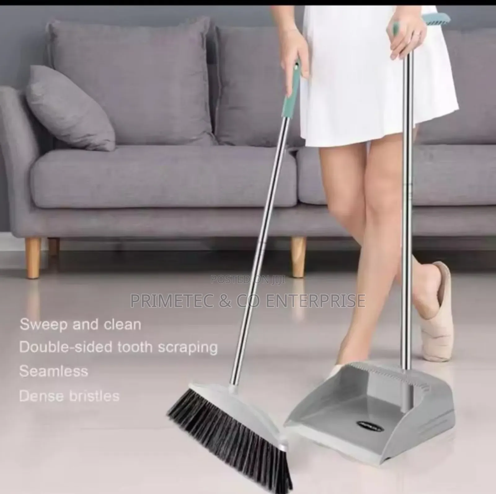 2 in 1 Flexible Broom and Dustpan