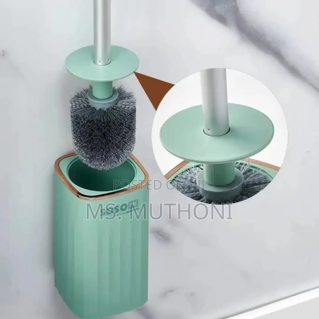 Wall Mounted High Quality Toilet Cleaning Brush Set W/Holder