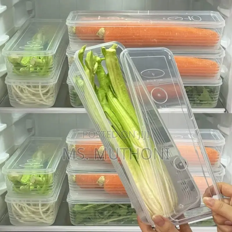 (2pcs ) Refrigerator Fresh Keeping Crisper Organizer W/Lid*