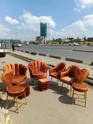Assorted Pedicure and Manicure Seats, Burnt Orange 