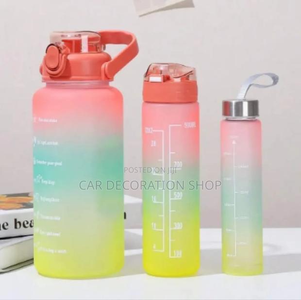 Motivational 3in1 Water Bottle With Time and Capacity