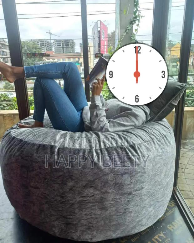 Heavy Fabric Beanbag Seat/Puff - thumbnail 2