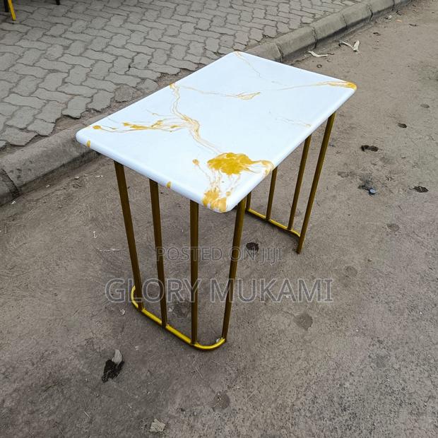 White Marble Manicure Table - main view