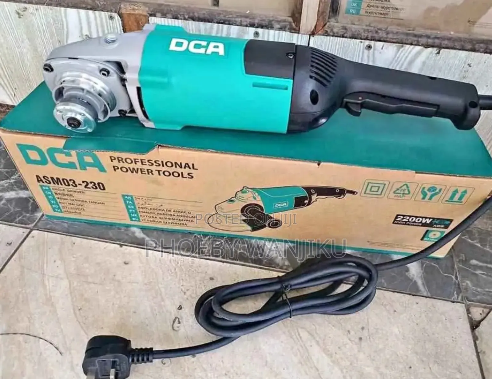 Angle Grinder, Dca Angle Grinder9" 2200w