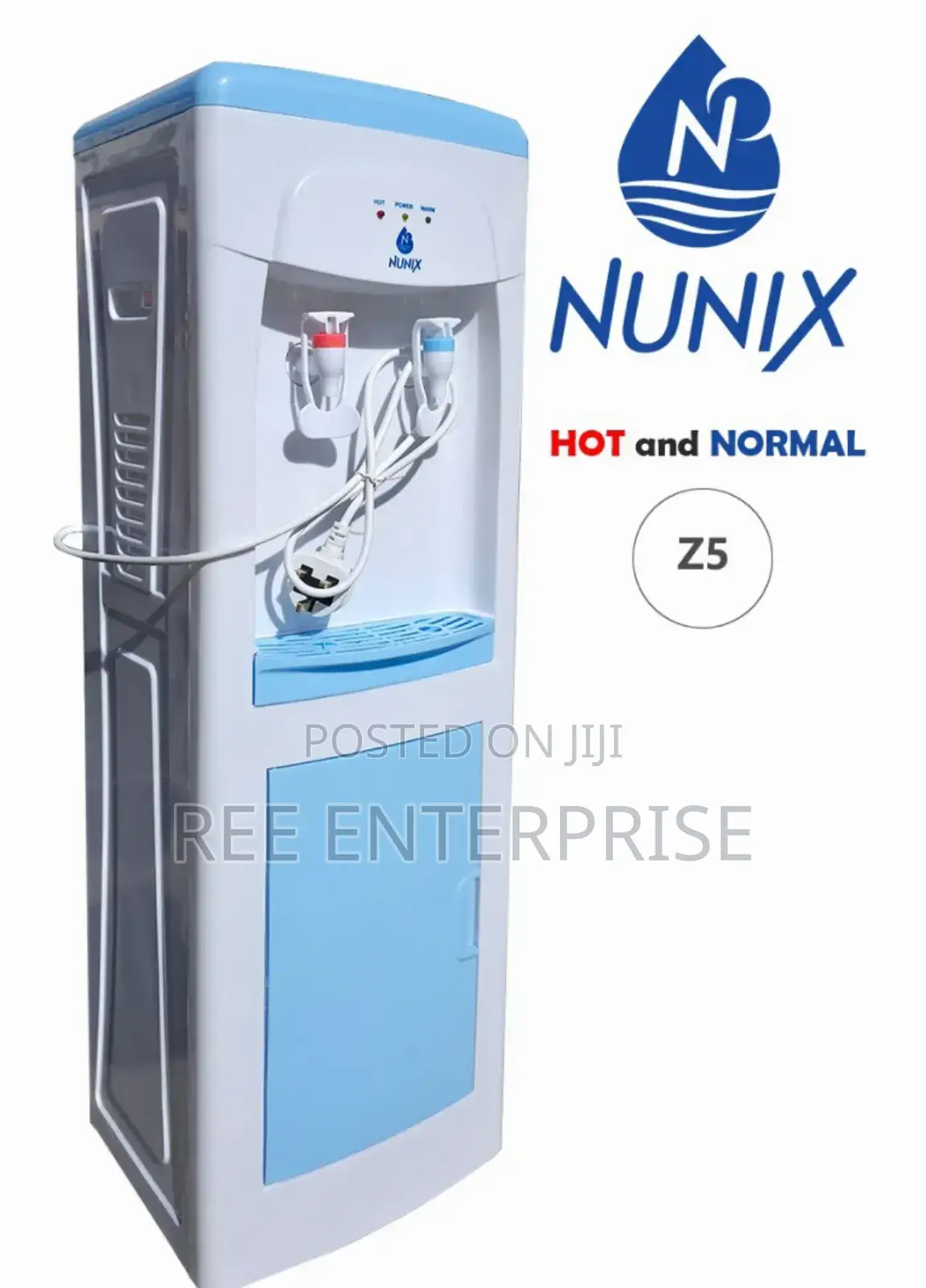 White Z5 Hot Normal Nunix Water Dispenser