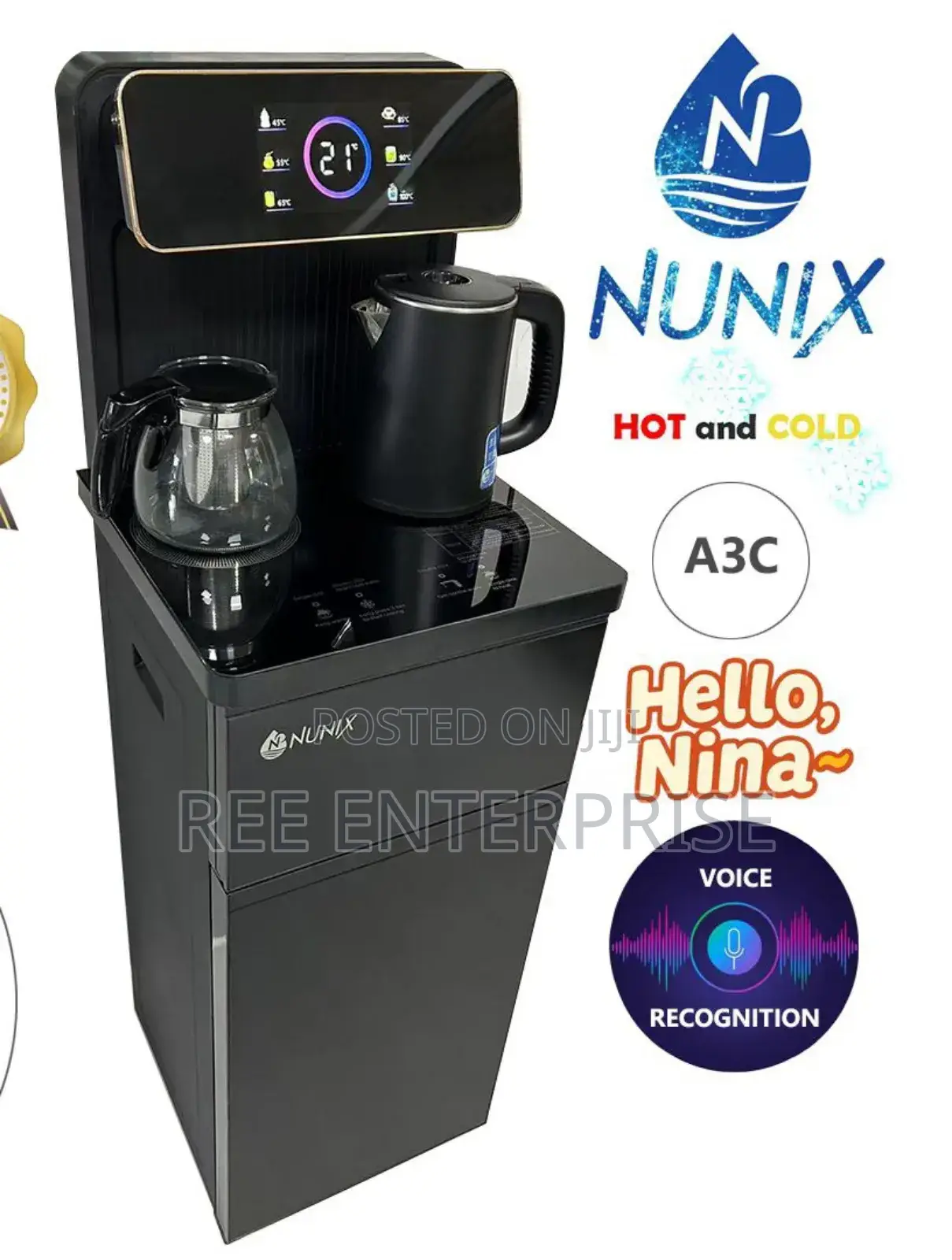 Voice Recognition Nunix A3c Hot Cold Water Dispenser