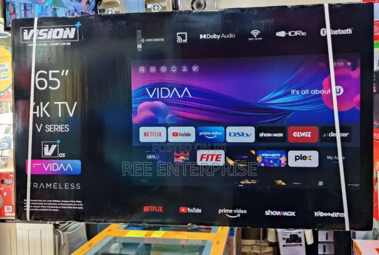 Brand New Vision 65" Smart Frameless