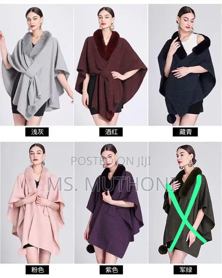 Warm Statement Cashmere Poncho