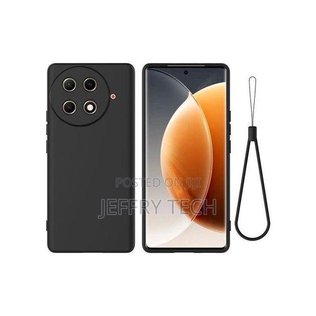 Liquid Silicone Phone Case for Tecno Camon 30s /30s Pro Blak - thumbnail 2