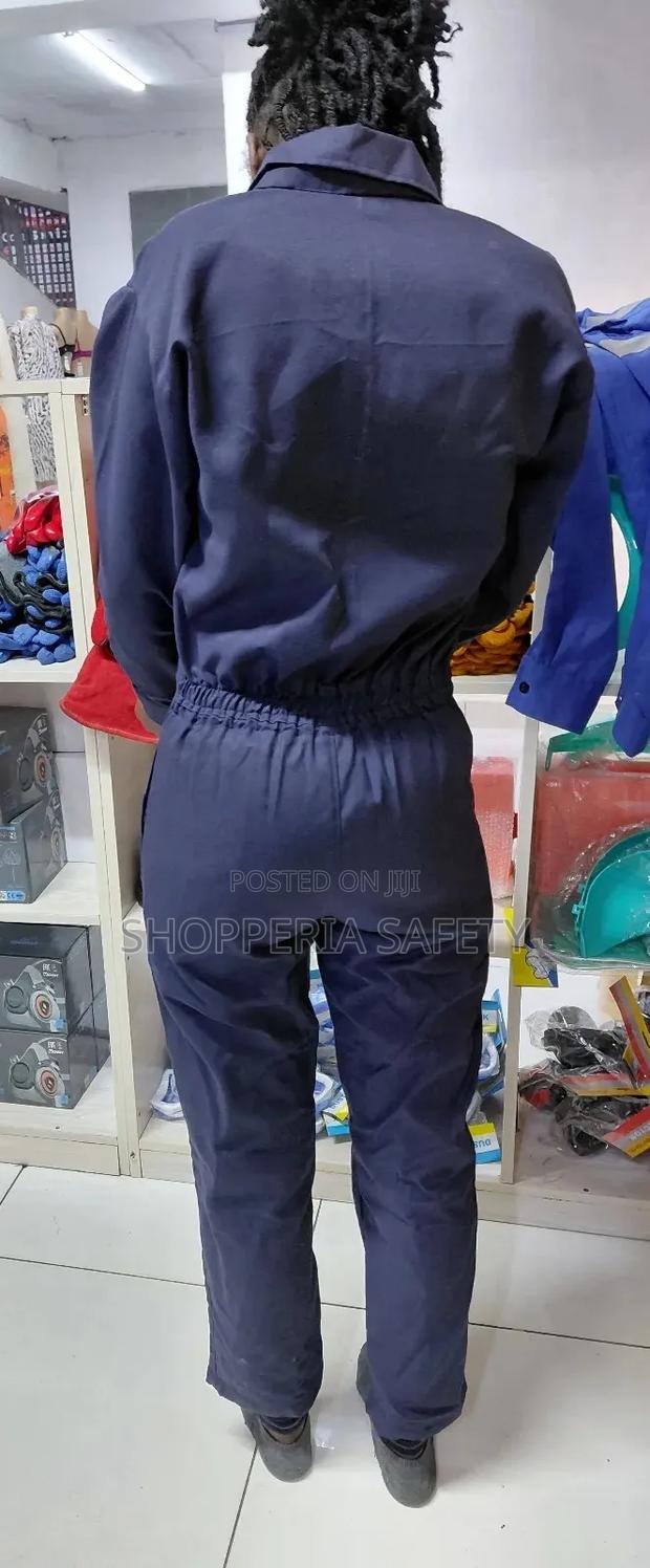 Plain Overall- Navy Blue With Zip Closure - thumbnail 2