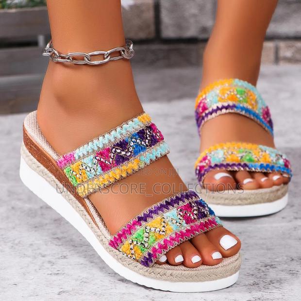 Multicolored Ladies Wedge Heels - main view